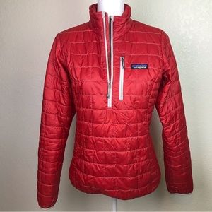 Patagonia Nano Puff Pullover Insulated red jacket small